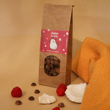 Lade das Bild in den Galerie-Viewer, Juno, die Süße: vegane glutenfreie Hundeleckerlis mit Banane, Himbeere und Kokos