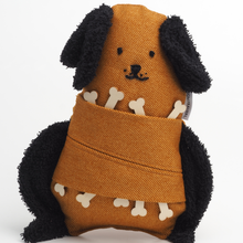 Lade das Bild in den Galerie-Viewer, Biscotti Schnüffeltier für Hunde aus Baumwolle und Cord mit Taschen für Leckerlis
